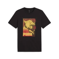 PUMA T-Shirt Graphics Photoprint Grün/Grau/Schwarz/Lila/Braun