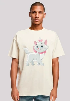 F4NT4STIC T-Shirt Aristocats Marie Beauty Cat Creme/Weiß/Beige/Rot F4NT4STIC T-Shirt Aristocats Marie Beauty Cat Creme/Weiß/Beige/Rot