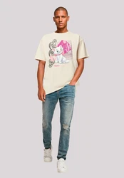 F4NT4STIC T-Shirt Aristocats Marie Meow Schmetterling Creme/Weiß/Beige