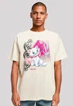 F4NT4STIC T-Shirt Aristocats Marie Meow Schmetterling Creme/Weiß/Beige