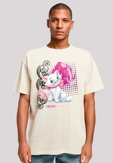 F4NT4STIC T-Shirt Aristocats Marie Meow Schmetterling Creme/Weiß/Beige F4NT4STIC T-Shirt Aristocats Marie Meow Schmetterling Creme/Weiß/Beige