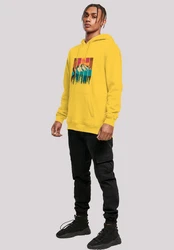 F4NT4STIC Kapuzenpullover Berg Sonnenuntergang Retro 