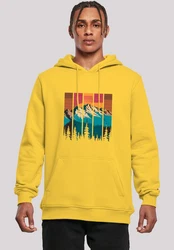 F4NT4STIC Kapuzenpullover Berg Sonnenuntergang Retro 
