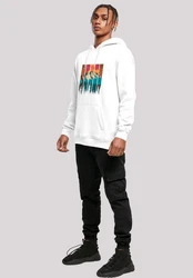 F4NT4STIC Kapuzenpullover Berg Sonnenuntergang Retro 