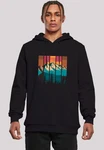 F4NT4STIC Kapuzenpullover Berg Sonnenuntergang Retro 