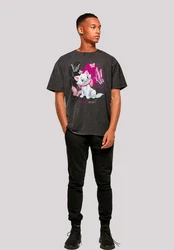 F4NT4STIC T-Shirt Aristocats Marie Meow Schmetterling Grau/Hellgrau/Dunkelgrau/Rosa/Weiß