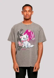 F4NT4STIC T-Shirt Aristocats Marie Meow Schmetterling Hellgrau/Beige/Grau/Weiß/Creme/Braun/Rosa