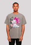 F4NT4STIC T-Shirt Aristocats Marie Meow Schmetterling Hellgrau/Beige/Grau/Weiß/Creme/Braun/Rosa