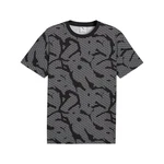 PUMA T-Shirt Essentials Logo Lab Herren Dunkelgrau/Schwarz/Grau