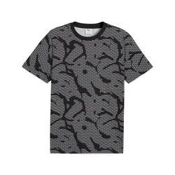 PUMA T-Shirt Essentials Logo Lab Herren Dunkelgrau/Schwarz/Grau