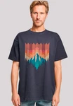 F4NT4STIC T-Shirt Berg Sonnenuntergang Braun/Dunkelblau/Mischfarben/Rot/Blau/Fliederfarben/Türkis