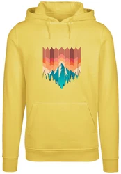 F4NT4STIC Kapuzenpullover Berg Sonnenuntergang Geometrisch 
