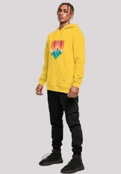 F4NT4STIC Kapuzenpullover Berg Sonnenuntergang Geometrisch 