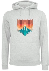 F4NT4STIC Kapuzenpullover Berg Sonnenuntergang Geometrisch 