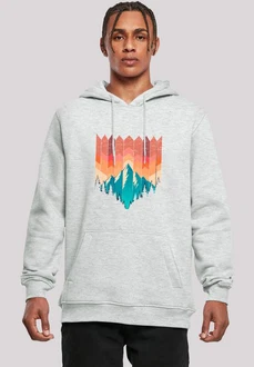 F4NT4STIC Kapuzenpullover Berg Sonnenuntergang Geometrisch F4NT4STIC Kapuzenpullover Berg Sonnenuntergang Geometrisch
