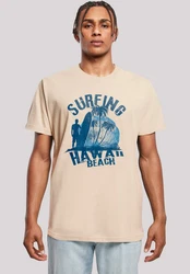 F4NT4STIC T-Shirt Hawaii Surf Beach Summer Premium Qualität Khaki/Beige/Braun/Grau