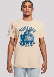 F4NT4STIC T-Shirt Hawaii Surf Beach Summer Premium Qualität Khaki/Beige/Braun/Grau