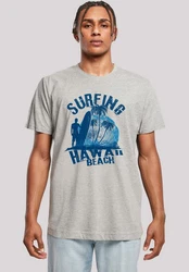 F4NT4STIC T-Shirt Hawaii Surf Beach Summer Premium Qualität Grau