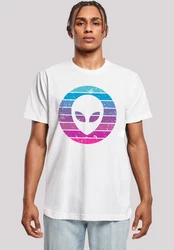 F4NT4STIC T-Shirt Alien Kopf Weiß/Mischfarben