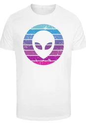 F4NT4STIC T-Shirt Alien Kopf Weiß/Mischfarben