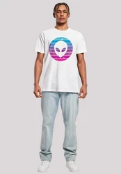 F4NT4STIC T-Shirt Alien Kopf Weiß/Mischfarben