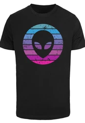 F4NT4STIC T-Shirt Alien Kopf Mischfarben/Schwarz/Grün/Rosa