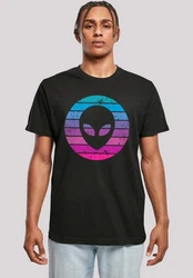 F4NT4STIC T-Shirt Alien Kopf Mischfarben/Schwarz/Grün/Rosa