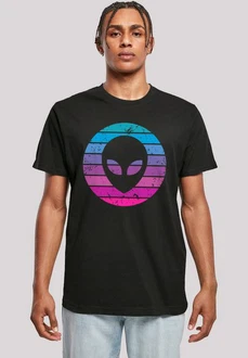 F4NT4STIC T-Shirt Alien Kopf Mischfarben/Schwarz/Grün/Rosa F4NT4STIC T-Shirt Alien Kopf Mischfarben/Schwarz/Grün/Rosa