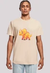 F4NT4STIC T-Shirt Ser Triceratops Dinosaurier Beige/Khaki/Creme/Orange