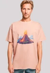 F4NT4STIC T-Shirt Vulkanausbruch Rot/Rosa/Beige/Orange/Fliederfarben