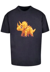 F4NT4STIC T-Shirt Ser Triceratops Dinosaurier Dunkelblau/Braun/Rot/Blau/Lila