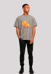 F4NT4STIC T-Shirt Ser Triceratops Dinosaurier Hellgrau/Rot/Braun/Grau/Orange