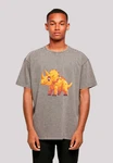 F4NT4STIC T-Shirt Ser Triceratops Dinosaurier Hellgrau/Rot/Braun/Grau/Orange