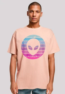 F4NT4STIC T-Shirt Alien Kopf Rosa F4NT4STIC T-Shirt Alien Kopf Rosa