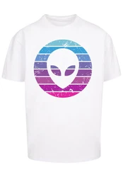 F4NT4STIC T-Shirt Alien Kopf Weiß