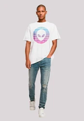 F4NT4STIC T-Shirt Alien Kopf Weiß