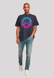 F4NT4STIC T-Shirt Alien Kopf Lila/Mischfarben/Dunkelblau/Blau