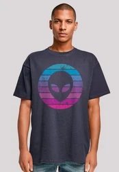 F4NT4STIC T-Shirt Alien Kopf Lila/Mischfarben/Dunkelblau/Blau