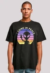 F4NT4STIC T-Shirt Alien Peace Sunset Schwarz/Weiß/Mischfarben
