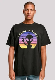 T-Shirt Alien Peace Sunset Premium Qualitt