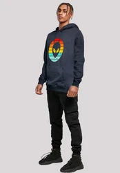 F4NT4STIC Kapuzenpullover Alien Retro Sonnenuntergang 