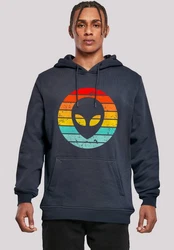 F4NT4STIC Kapuzenpullover Alien Retro Sonnenuntergang 