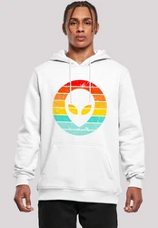 F4NT4STIC Kapuzenpullover Alien Retro Sonnenuntergang 