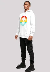 F4NT4STIC Kapuzenpullover Alien Retro Sonnenuntergang 