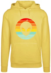F4NT4STIC Kapuzenpullover Alien Retro Sonnenuntergang 