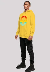 F4NT4STIC Kapuzenpullover Alien Retro Sonnenuntergang 