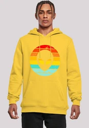 F4NT4STIC Kapuzenpullover Alien Retro Sonnenuntergang 