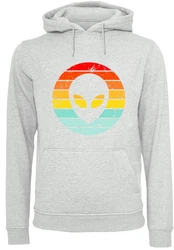 F4NT4STIC Kapuzenpullover Alien Retro Sonnenuntergang 