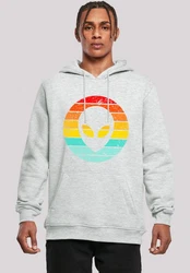 F4NT4STIC Kapuzenpullover Alien Retro Sonnenuntergang 