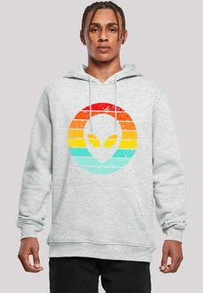 F4NT4STIC Kapuzenpullover Alien Retro Sonnenuntergang F4NT4STIC Kapuzenpullover Alien Retro Sonnenuntergang